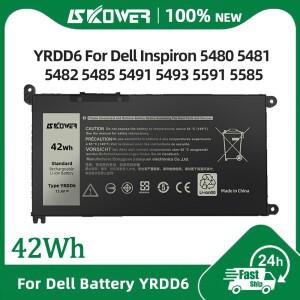 SKOWER 42Wh YRDD6 배터리 Dell Vostro 3491 5490 piron 5482 7586 3583 Latitude 3379 3300