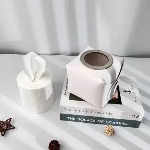 가죽 롤휴지 두루마리 휴지 케이스 박스 화이트 티슈케이스 휴지케이스