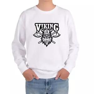 [셀러에이드]맨투맨 오트밀색상 전사이즈 발할라 바이킹 해골