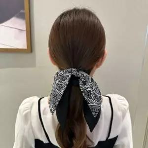 스트립 손수건 헤어 머리 끈