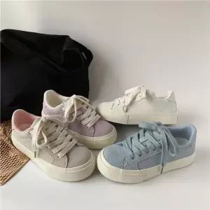 엘럽 여성 화이트 가을 스니커즈 윈드서핑 여학생 캔버스화 패션 밀리터리 슈즈 스포츠항 원템3