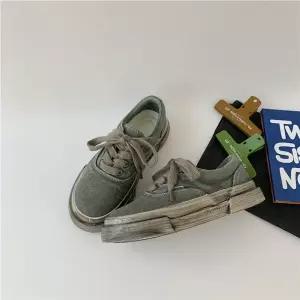 엘럽 여성용 빈티지 캐주얼 가을 캔버스화 로퍼 와일드 슬립온 원템3