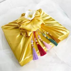 전통 선물포장세트 명절 추석 설날 보자기 끈 장식 리본 고급 한지