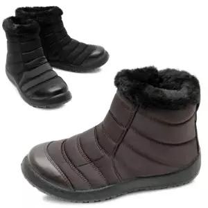 [카미엣뮤즈]퍼 트리밍 패딩 부츠_KM23w120