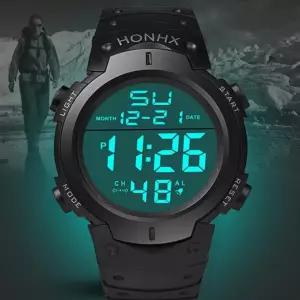 블랙 이글 레져 스포츠 디지털 전자 군용 LED 남성 시계