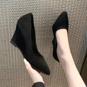 엘럽 여친 빅사이즈 유니크한 펌프스 웨지힐 하이힐 힐 스틸레토 사계절 원템5