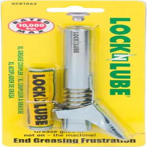 LockNLube 그리스 건 커플러 XL - 유니버설 핏 오목한 피팅을 위한 추가 리치