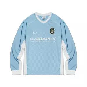 매장정품 CODEGRAPHY 코드그라피 CGP 24H 스포츠 긴팔 져지 티셔츠_스카이블루 CBDFUTL030SB 1351888