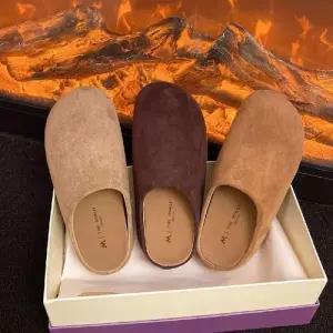 엘럽 여성용 슬리퍼 신고 위에 가죽 버켄 화를 앞코 슈즈 아웃도어 리얼 가보시 통굽 박템5