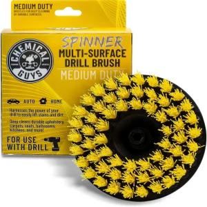 케미컬 가이즈 ACC507 중형 스피너 멀티 표면 드릴 브러시 부착물 모든 표준 적합 - 파워 스크러버로 얼룩