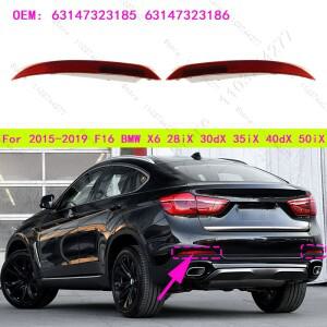 2015-2019 F16 BMW 호환 호환 X6 28iX 30dX 35iX 후방 역방향 브레이크 스톱 램프 반사판 경고등 631473231