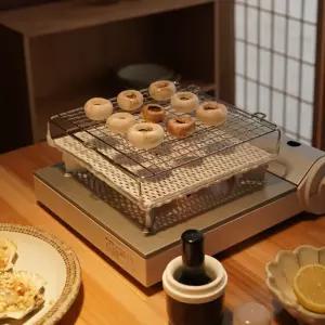 미니 로스터 세라믹 토스터 직화 그릴 캠핑 석쇠 가정용