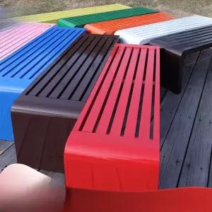 공원벤치 칼라 발코니 벤치 소파 테라스 실외 긴 공원 학교용 철제 대기