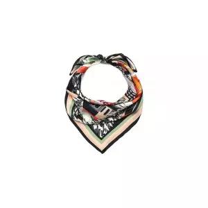 Kate Spade 여성용 스노우 글로브 실크 스퀘어 스카프, 세련되고 가벼운 패션 액세서리116264