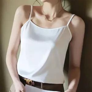 [로즈엘리][단품] 세련미 은은한 광택 실크 끈나시 3컬러 2026