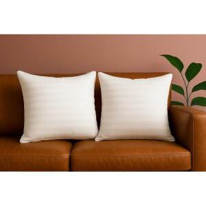 트렌디한 홈 22x22 던지기 베개 삽입물(2개 세트 흰색) 침대 및 소파 스터퍼 저자극 장식용 실내 야외 필러(기계 세척기 2팩)