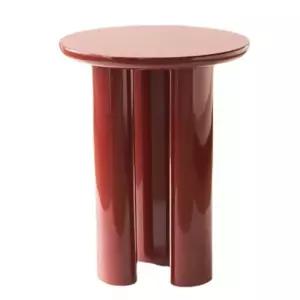 미니멀 버건디 사이드테이블 북유럽 소파 매장 디자이너 거실 아트 카페 침