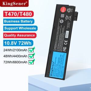 KingSener 10.8V 6600mAh 노트북 배터리 레노버 ThinkPad T470 P51S 01AV427 SB10K97580 61++