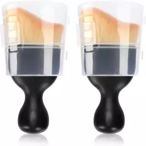 자동차 실내 디테일 브러시 2PCS 청소 소프트 곡선 디자인 먼지 수집기 커버가 있는 도구