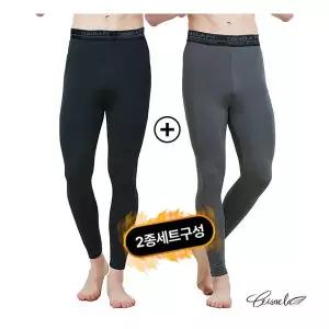 [시스넬라]남성 기모 타이즈 1+ 1 남자 레깅스 발열 내복 9부