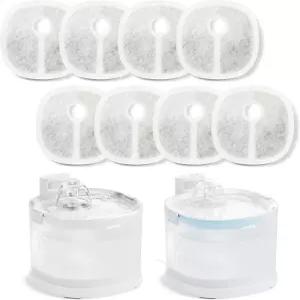 치어블 펌플리스 고양이 물 엘핀 분수 무선 애완동물 배터리 작동 2L/67온스 E1 자동 정수기 및 개