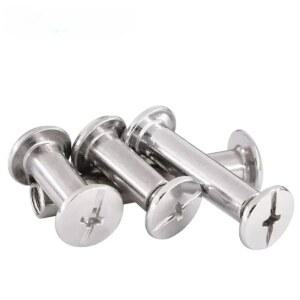 세트 조립 스테인리스 나사 엉덩이 M4 가방 가죽 계정 10 볼트 앨범 바인딩 M3 사진 시카고 304 스틸