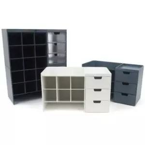 [문구/오피스] 펜꽂이 책상정리 사선형 데스크 문구수납함 서랍함 볼펜 필기구 색연필