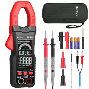 네오텍 클램프 미터 6000 카운트 멀티미터 800A AC 전류 자동 선택 컬러 화면 TRMS 전압 정전 용량 연속성