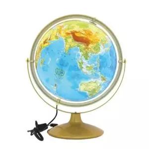 [문구/오피스] LED 지구본 조명 지세 자연지형 지구의 세계지도