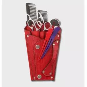 [문구/오피스] 미용 가위집 미용실 벨트 파우치 이발 가위 케이스 RD