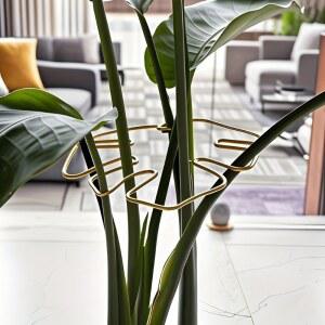 식물 줄기 지지대 내구성 정원 트레이너 성장에 장식 등반 금속 몬스테라 있는 안정기