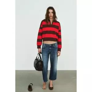 ZARA 스트라이프 니트 폴로셔츠 5536/218/104 147060