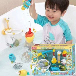 아기목욕장난감 낚시놀이 물총 자석 3in1 뜰채bcd969