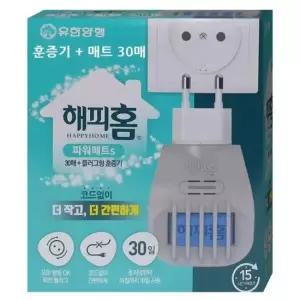 [반려] 해피홈 모기훈증기 플러그형 훈증매트 30개 모기 해충