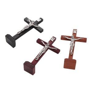 십자고상 스탠드 나무 십자가 교회 기도 빈티지 카톨릭 종교