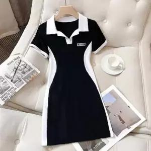 [SBD] 날씬해보이는착시카라원피스