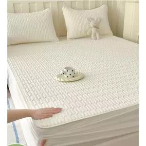 여름바닥이불 냉감패드라지킹 패밀리 4면고정침대패드 여름까는 lk A형