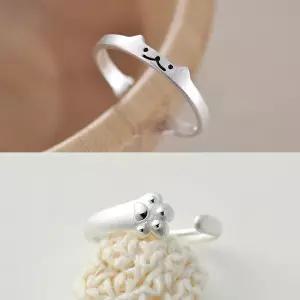 느낌상점 써지컬 고양이 반지 커플링 빈티지 악세사리 PQO7+5OiN