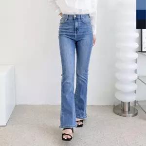 [리빌모아]여자 실루엣 스판 부츠컷 데님 청바지 DJW-JES-S2JMM1004-연청