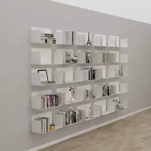 벽선반 서재 선반 북카페 거실 장식 철제책꽂이 가구