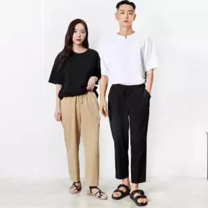 [리빌모아]남여공용 빅사이즈 쿨 팬츠 밴딩팬츠 츄리닝 카고바지 조거팬츠 와이드팬츠