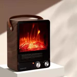 벽난로히터 미니 팬히터 거실온풍기 불멍히터 온풍기
