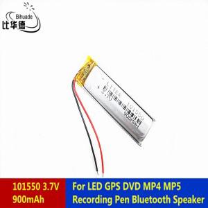 LED GPS DVD MP5 녹음 펜 블루투스 리튬 폴리머 충전식 배터리 리터 에너지 3.7V 900mah 101550