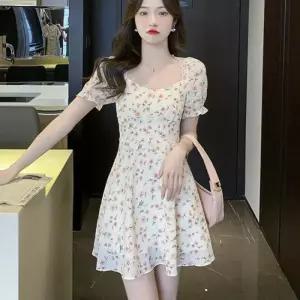 [리빌모아]여자 플라워 레이스 반팔 미니 원피스 JSW-OPS-SP0000CMS-꽃잎