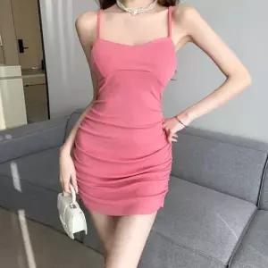 [리빌모아]여자 셔링 서스펜더 핑크 미니원피스 JSW-OPS-SP0000CRD-핑크