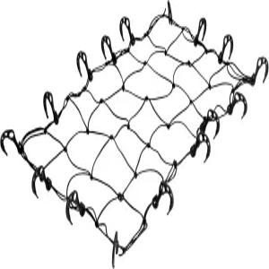 CURT 18223 43 x 24 인치 탄성 화물망 히치 캐리어용 후크 포함