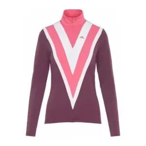 제이린드버그 여성용 져지 긴팔 반집업 기능성 골프웨어 스포츠 Wrangler CA2343919