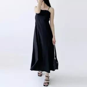 [리빌모아]여자 백트임 크로스 홀터 나시 롱원피스 DJW-OPS-SGSSDR200-블랙