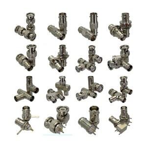 PCB 유형 마운트 플러그 커넥터 BNC 및 너트 암 어댑터 플랜지 수 RF