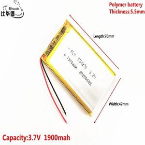좋은폴리머 리튬 이온/리튬 이온 배터리 태블릿 PC 뱅크 GPSmp3mp4 용 에너지 3.7V1900mAh 554270 리터